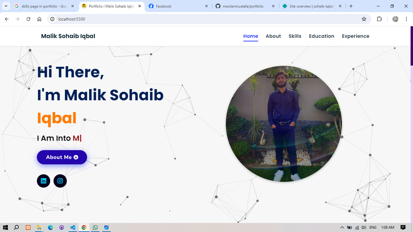 Malik Sohaib Iqbal Project - web development built with HTML, CSS, JavaScript, Netlify