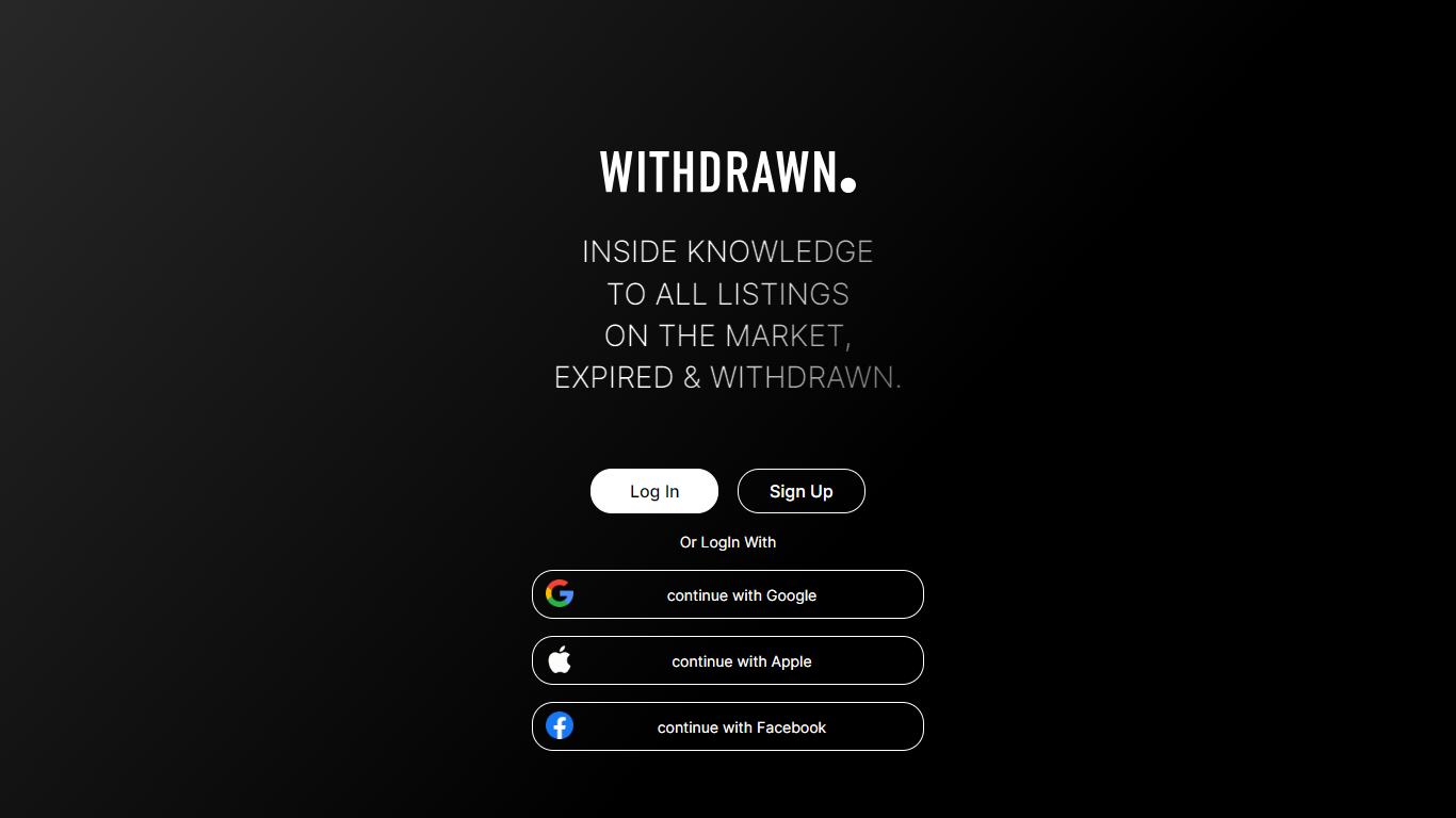 Withdrawn Project - web development built with React, CSS Modules, Framer Motion, antd, Figma to code, Vite, Netlify